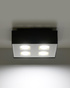 Ceiling lamp MONO 4 black + 4x LED Bulb GU-10 3000K Warm 7W 620lm