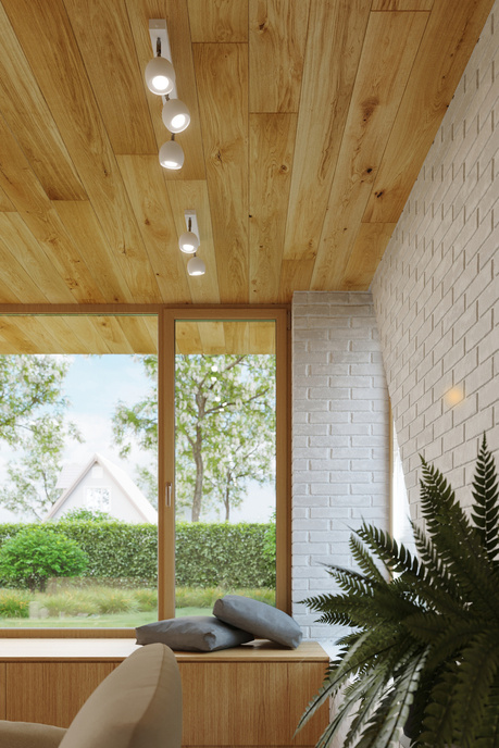 Ceiling lamp OCULARE 4 in white + 4x LED bulb GU-10 4000K Cool White 7W 630lm