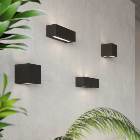 Wall lamp ceramic VEGA black
