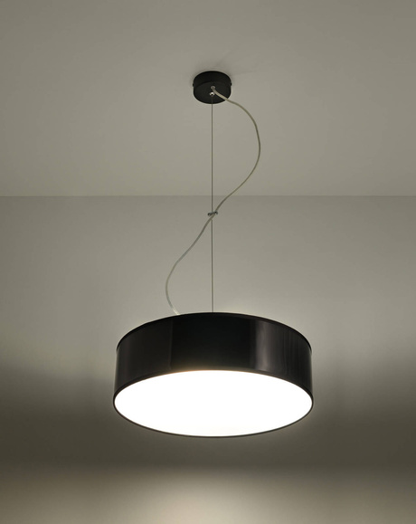 Pendant lamp ARENA 35 BLACK + 2x LED Bulb E27 4000K Cool White 7,5W 650lm