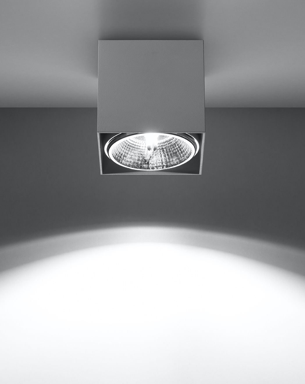 Ceiling lamp BLAKE White + 1x LED bulb GU10 AR111 3000K WARM 12W 800lm