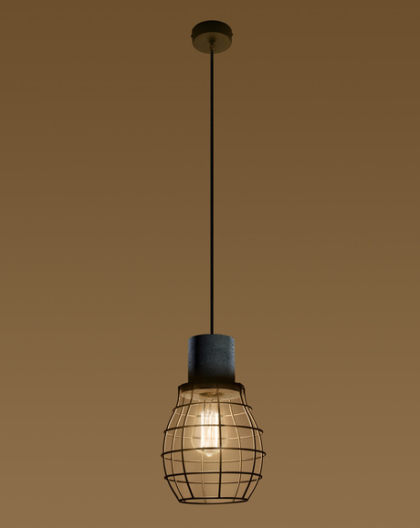 Hanging lamp LUGO + 1x LED Bulb E27 4000K Cool 7.5W 650lm