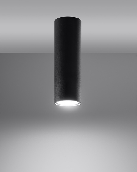 Ceiling lamp LAGOS 20 black + 1x LED Bulb GU-10 3000K Warm 7W 620lm