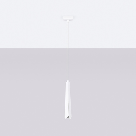 Hanging lamp PRYSM 1 white + 1x LED Bulb G9 4000K Cool White 4.5W 460lm