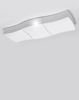 Ceiling lamp SQUARE 3 white + 6x LED Bulb E27 4000K Cool White 7.5W 650lm