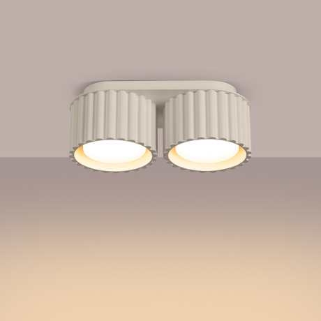 Ceiling lamp AURA 2 beige Gx53