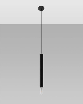 Pendant lamp VIZIER 1 black + 1x LED Bulb G9 4000K Cool White 4.5W 530lm