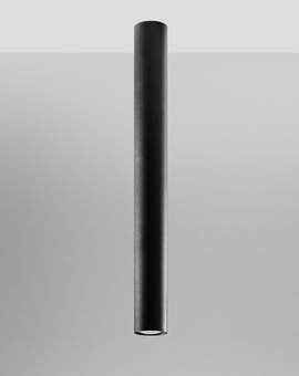 Ceiling lamp LAGOS 60 black + 1x LED bulb GU-10 4000K Cool White 7W 630lm