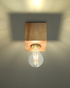 Ceiling lamp ARIZ natural wood + 1x LED Bulb E27 3000K Warm 7.5W 620lm