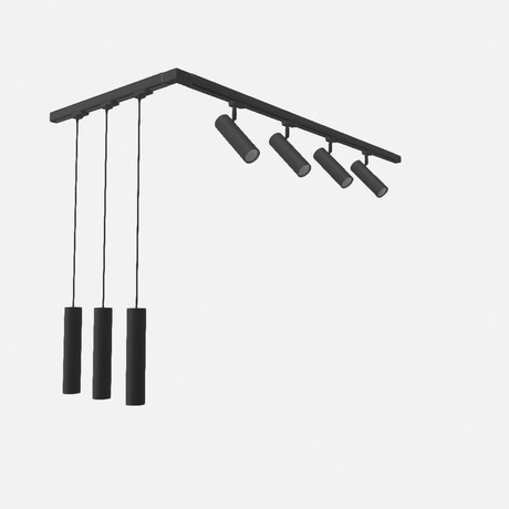 DIREZIONE black GU10 3000K 7W 510lm