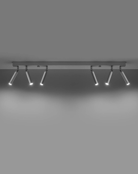 Ceiling lamp EYETECH 6 white + 6x LED Bulb G9 3000K Warm 4.5W 510lm