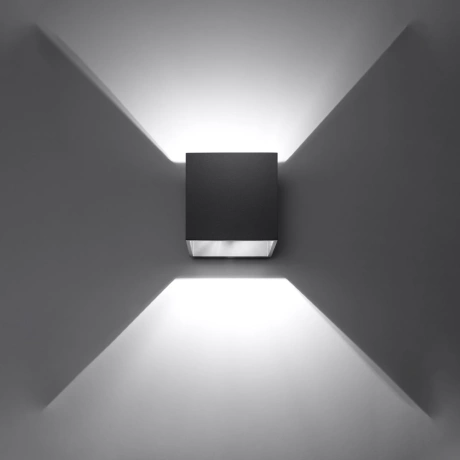 Wall lamp QUAD 1 black