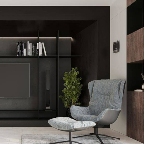 Wall lamp HESTIA black + 1x LED Bulb G9 3000K Warm 4.5W 510lm