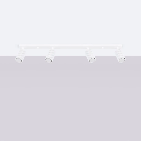 Ceiling lamp KARBON 4L white