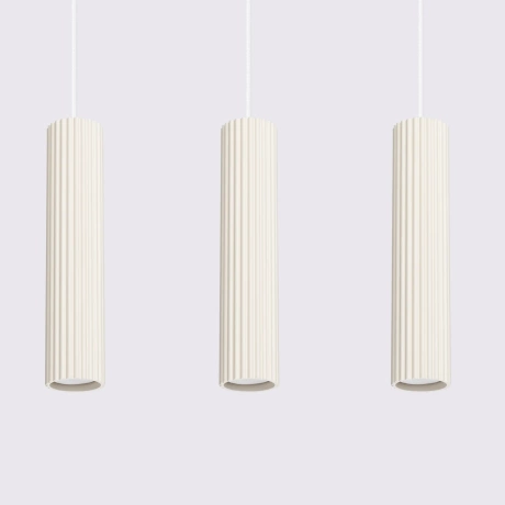 Pendant lamp KARBON 3L beige