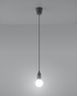Ceiling pendant DIEGO 1 grey + 1x LED Bulb E27 4000K Cool White 7.5W 650lm