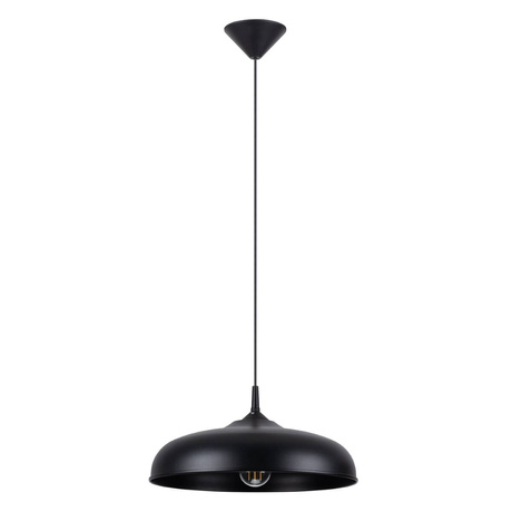 Pendant lamp GINA black +1x LED Bulb E27 3000K Warm 7.5W 620lm