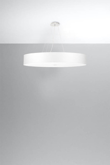 Chandelier SKALA 90 white + 6x LED Bulb E27 3000K Warm 7.5W 620lm