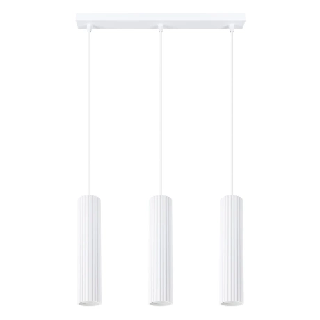 Pendant lamp KARBON 3L white