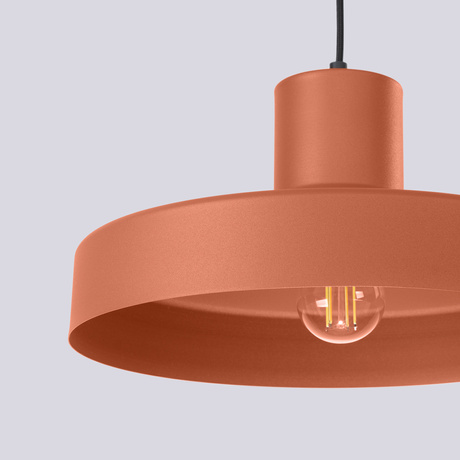 Pendant lamp BILO red ochre