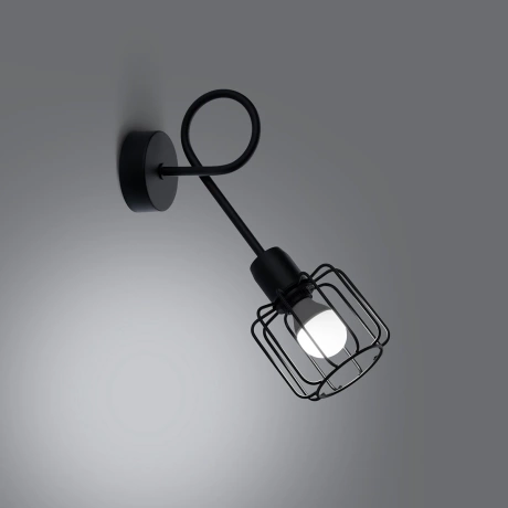 Wall lamp BELUCI 1S black
