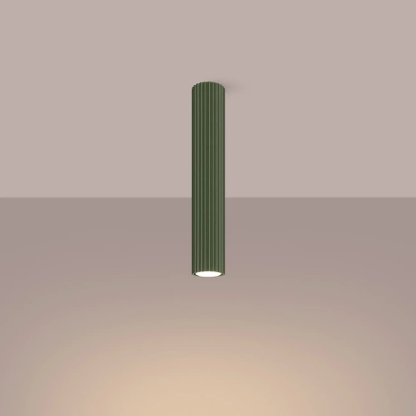 Ceiling lamp KARBON 40 olive green