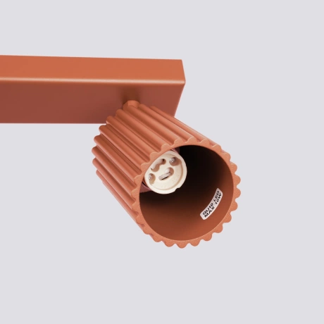 Ceiling lamp KARBON 4L red ochre