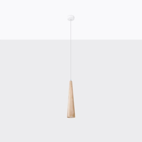 Pendant lamp SULA 1 natural wood