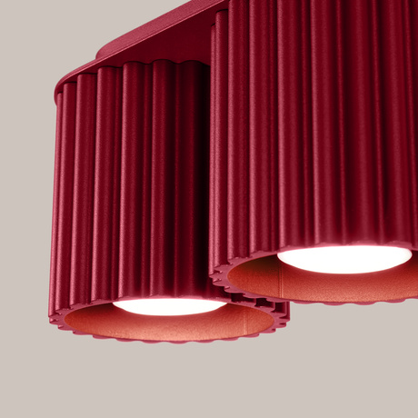 Ceiling lamp AURA 2 burgundy GU10