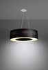 Chandelier SATURNO 70 black + 6x LED Bulb E27 3000K Warm 7.5W 620lm