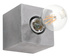 Wall lamp ARIZ concrete + LED Bulb E27 4000K Cold 7.5W 650lm 1x
