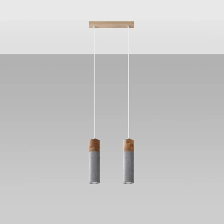 Pendant lamp ZANE 2 grey