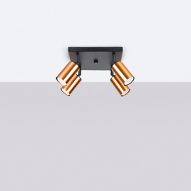 Ceiling lamp WINX 4 black/cooper