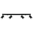 Ceiling lamp RING 4L black