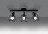 Ceiling lamp BELUCI 3 black + 3x LED Bulb E14 4000K Cool White 7.5W 680lm.