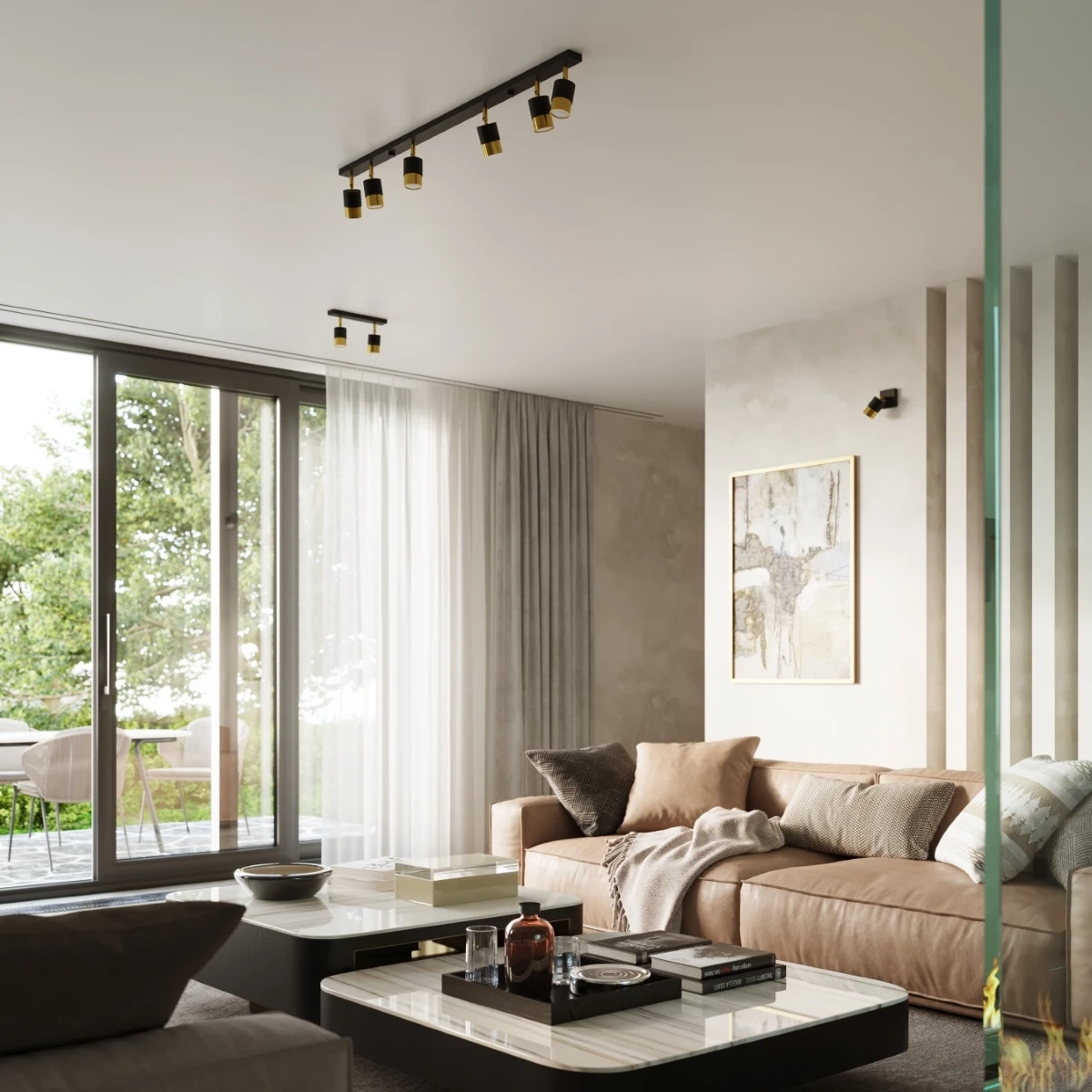 Ceiling lamp NERO 2 black/golden