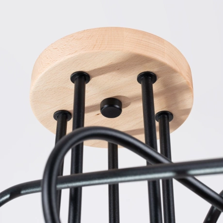 Chandelier EMBER 5 schwarz