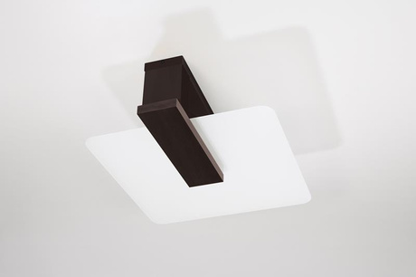 Ceiling lamp LAPPO in wenge + 2x LED Bulb E27 4000K Cold 7.5W 650lm