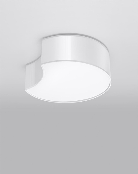 Ceiling lamp CIRCLE 1 white + 2x LED Bulb E27 3000K Warm 7.5W 620lm