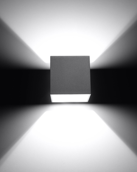 Wall lamp QUAD 1 gray + 1x LED Bulb G9 4000K Cool White 4.5W 530lm