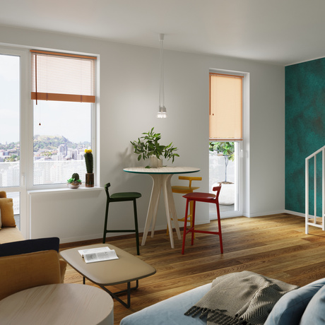 Ceiling lamp DIEGO 1 white + 1x LED Bulb E27 3000K Warm 7.5W 620lm.