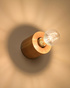 Wall lamp SALGADO natural wood + 1x LED Bulb E27 3000K Warm 7.5W 620lm