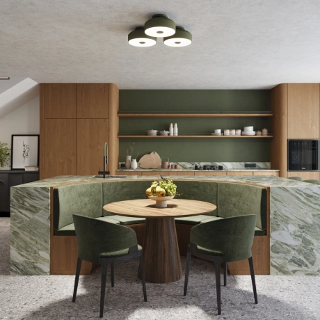 Ceiling lamp OMIQ olive green