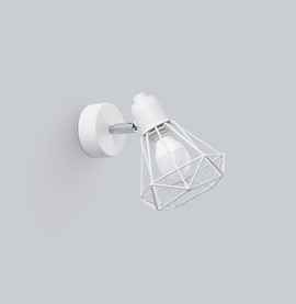 Wall lamp ARTEMIS 1 white + 1x LED Bulb E14 3000K Warm 7.5W 620lm