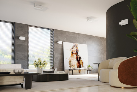 Ceiling lamp LAPPO white + 2x LED Bulb E27 3000K Warm 7,5W 620lm