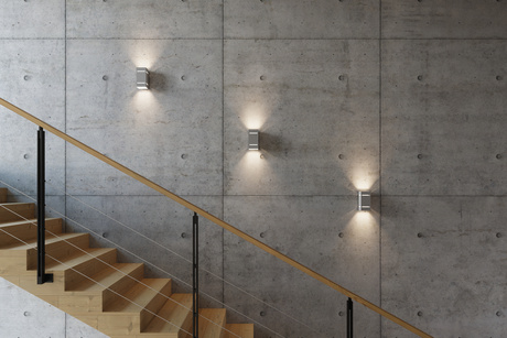 Blocco gray wall lamp + 1x LED G9 4000K Cool White Bulb 4.5W 530lm