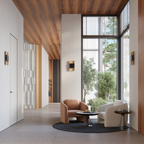 Wall lamp DURLIN gold/black + 2x LED Bulb G9 4000K Cool White 4.5W 460lm