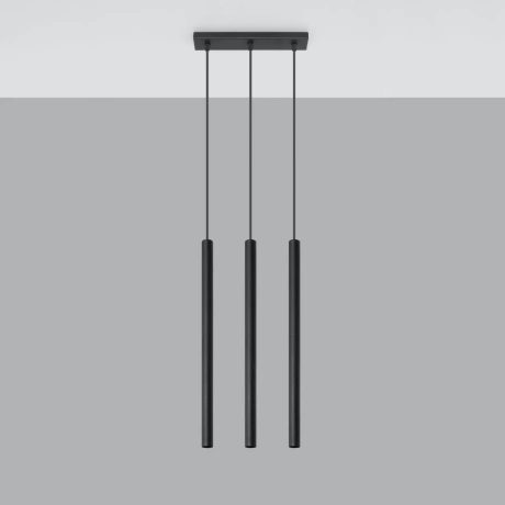Pendant lamp PASTELO 3 black