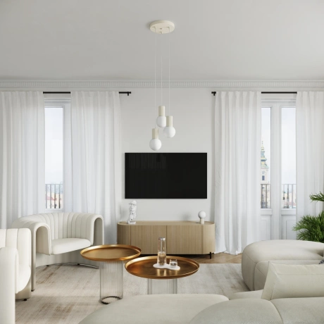 Pendant lamp HALO 1 beige