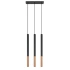 Pendant lamp MOZAICA 3L black/copper